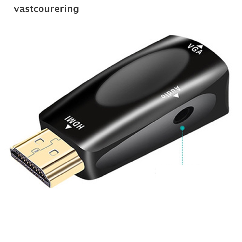 Cáp Chuyển Đổi 1080P HDMI Đầu Đực Sang VGA Đầu Cái 3.5mm