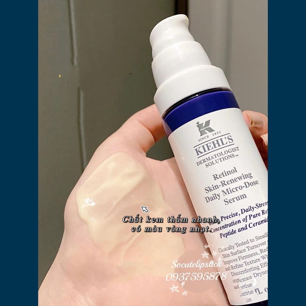 Tinh chất Kiiehls Retinol Skin-Renewing Daily Micro-Dose 50ml - Mini 5ml