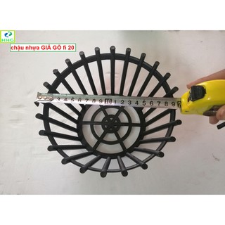 10 CHẬU NHỰA GIẢ GỖ TRỒNG LAN FI 20 - NSX Bình Thuận Plastic!