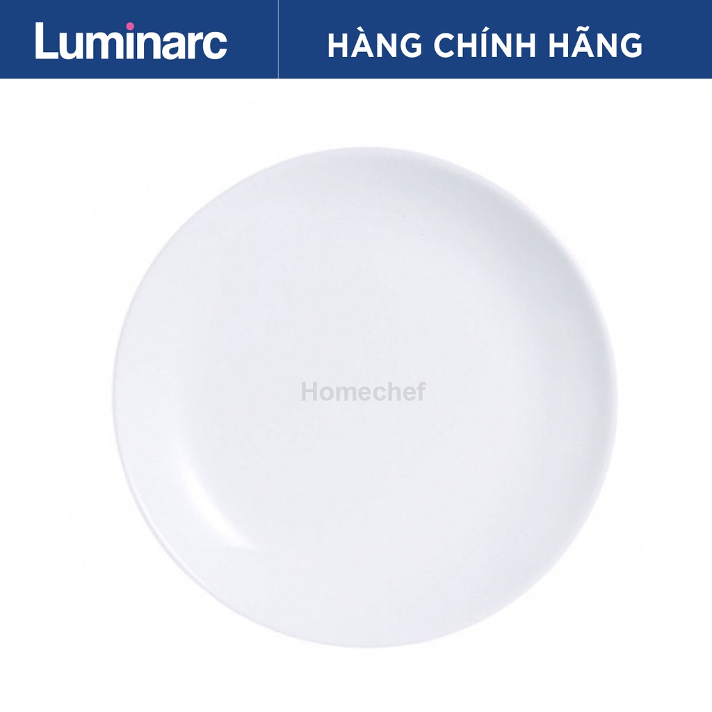 [Chính hãng] Bộ đĩa (dĩa) thủy tinh Luminarc Diwali 6 chi tiết 19cm - N3603*6 dùng lò vi sóng, máy rửa bát