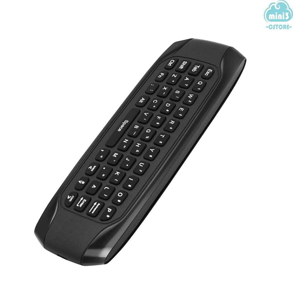 (V06) Backlit 2.4G Air Mouse Wireless Keyboard Voice Control 6-Axis Motion Sensing Backlight IR Learning for Smart TV Android TV BOX PC