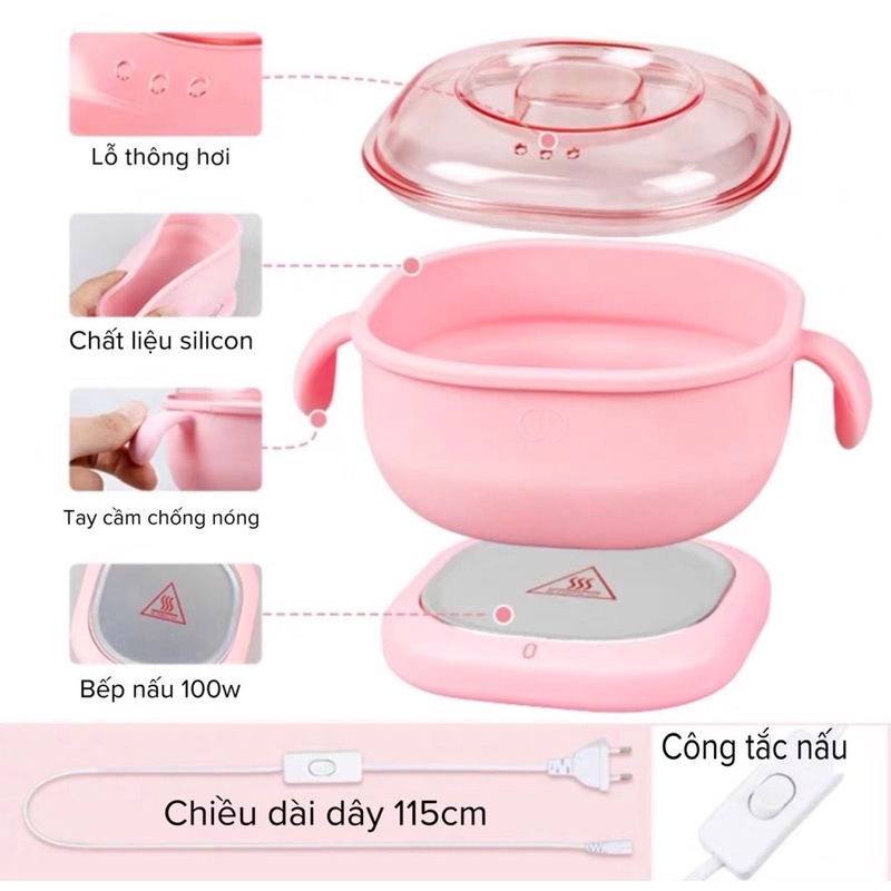NỒI NẤU ĐIỆN SILICON CHỐNG DÍNH