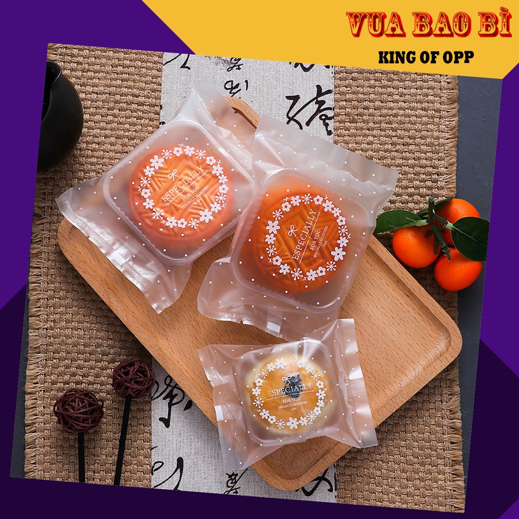 100 Túi Đựng Bánh Kẹo, Bao Bì Đựng Trà, Bánh Kẹo Họa Tiết Vòng Hoa Especially - VUA BAO BÌ