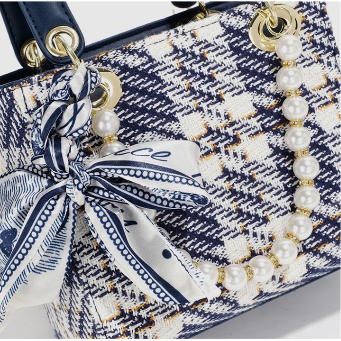 🌸Hàng Order🌸 Túi Xách Nữ CEEKAY Da Thêu Họa Tiết kèm Nơ Khóa Kéo Quai Da Quai Xách Sang Chảnh Nữ Tính 🌸 Hàng Quảng Châu