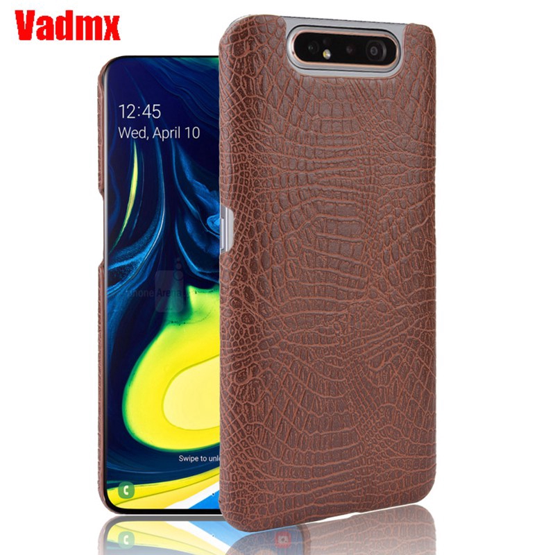 Ốp điện thoại da cá sấu phong cách thời trang dành cho Samsung Galaxy A80