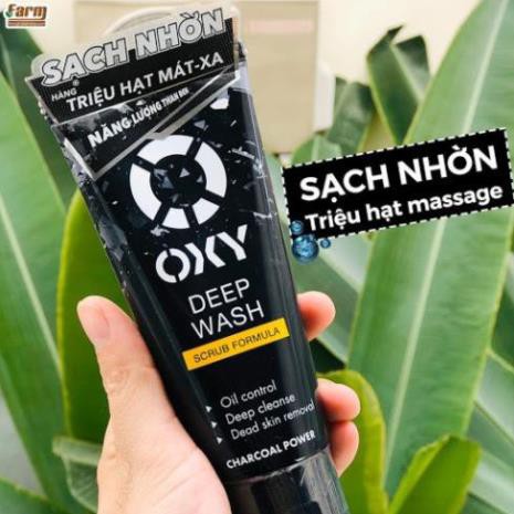 SỮA rửa mặt OXY có hạt làm sạch sâu, đánh bay nhờn, tút sáng da,cực mát 100G