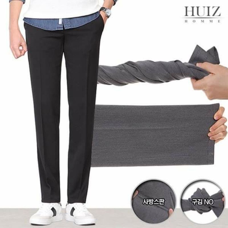 Quần Vải Nam Huiz Korea Siêu Co Dãn ,Chống Nhăn ,Nhàu (Có Sẵn)