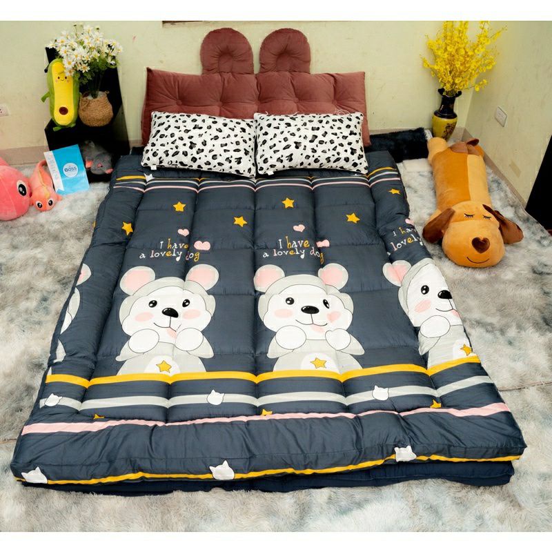 Nệm Topper Tấm làm mềm đệm cotton Hàn quốc mới nhất 2020 MÀU TRẮNG KHÁCH SẠN