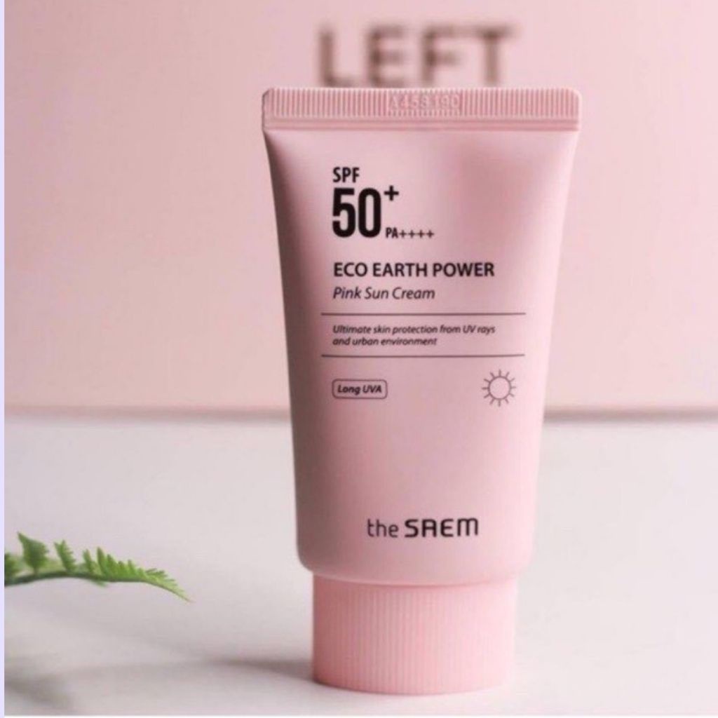 Kem Chống Nắng The Saem Eco Earth Pink Sun Cream SPF50+ 50g