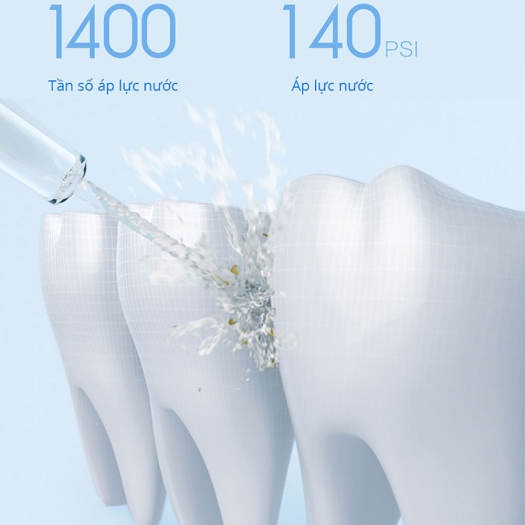 Set tăm nước kèm 4 vòi và bàn chải điện T500 kèm 3 đầu Xiaomi Mijia Limited Edition hộp quà tặng sang trọng