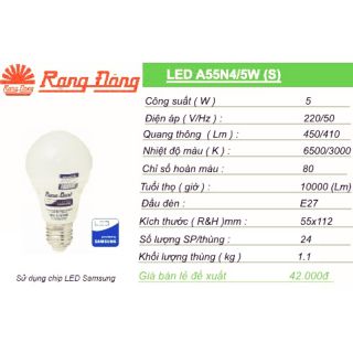 Bóng đèn Led Rạng Đông 5W