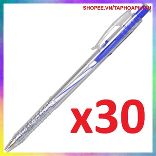 COMBO 30 BÚT BI MỰC XANH PIC 207 TÂN HẢI SINH VIÊN TỪ THIỆN SIÊU RẺ - (ĐỰNG TÚI ZIP TIỆN DỤNG)