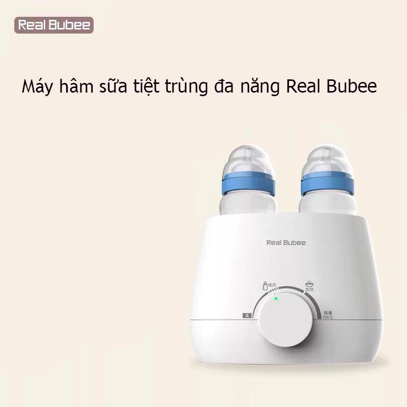 Máy hâm sữa đôi đa năng Real Bubee hâm sữa, tiệt trùng