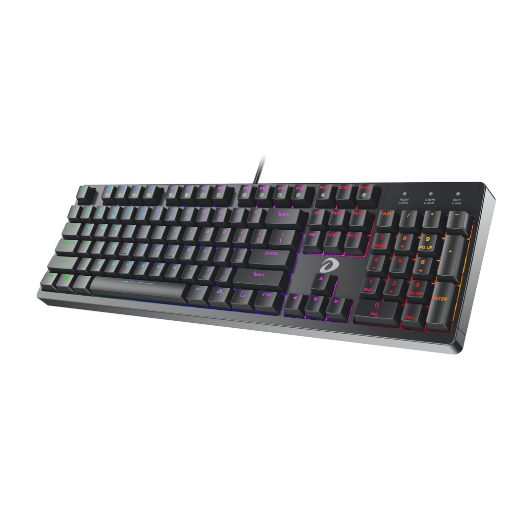 Bàn phím cơ Gaming DAREU DK1280/EK1280 104KEY (RGB, Blue/ Brown/ Red D switch)