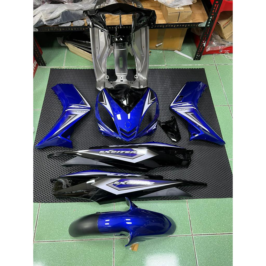 Dàn áo Exciter 135 2005-2010 Màu Xanh GP Yamaha chính hãng