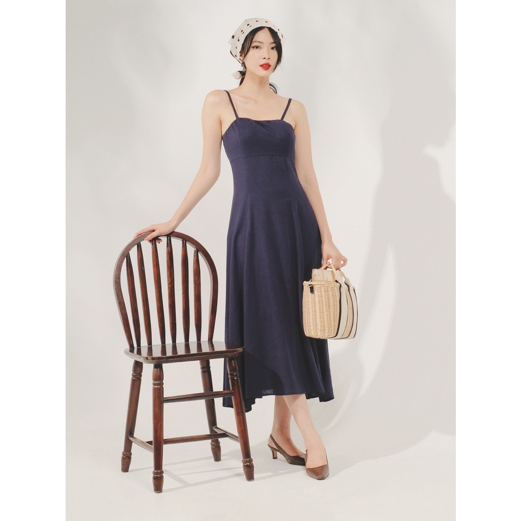 THE19CLUB - Váy linen 2 dây tự điều chỉnh - YAMA DRESS