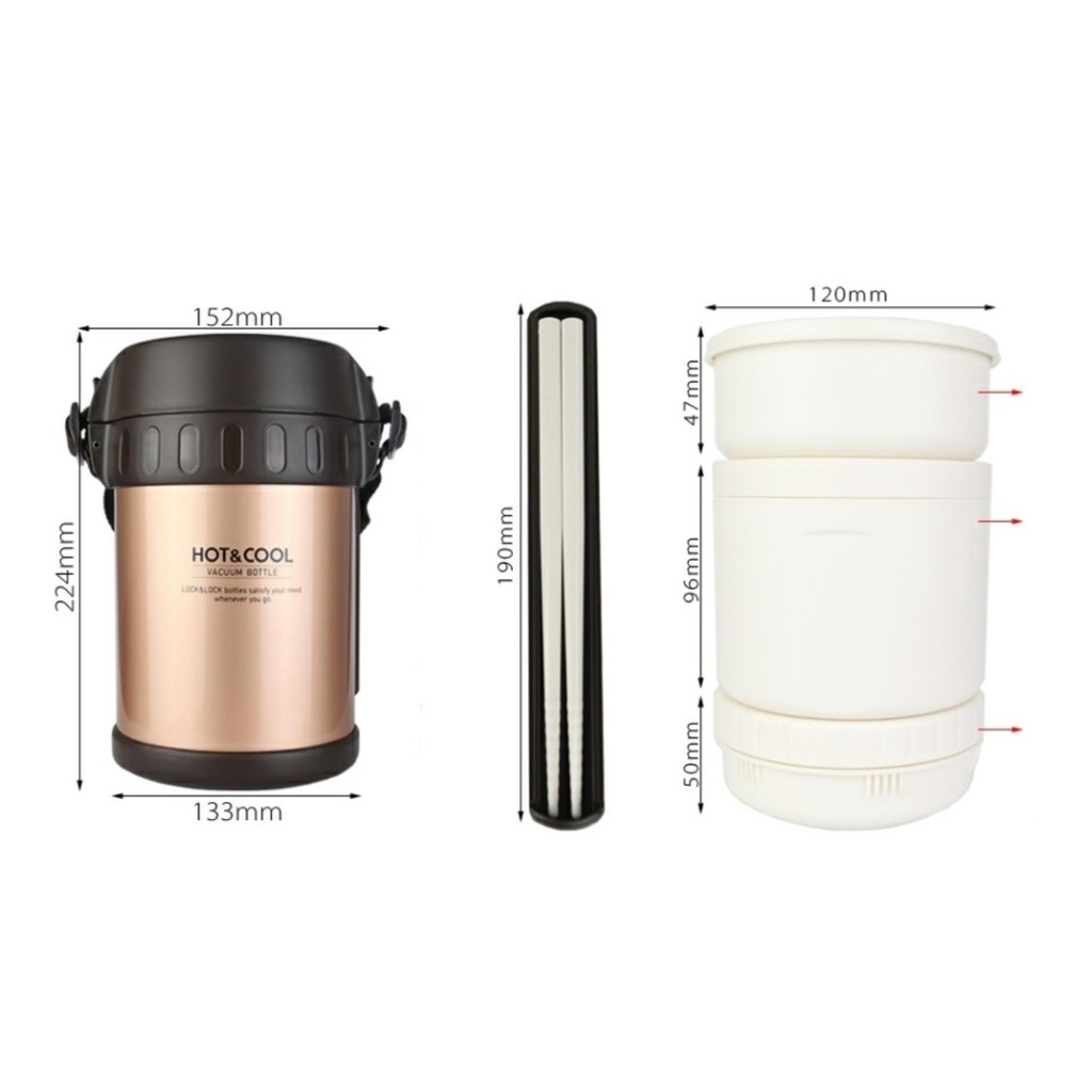 Hộp cơm giữ nhiệt Lock&Lock LHC6170FU (1.8L) - Hapos