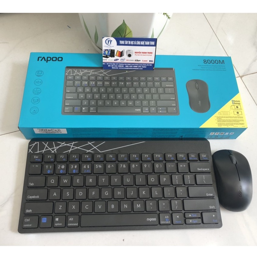 Bộ phím chuột Rapoo 8000M không dây