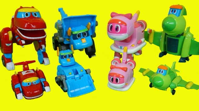 } Bộ 4 con Biệt đội siêu khủng long biến hình Gogo Dino