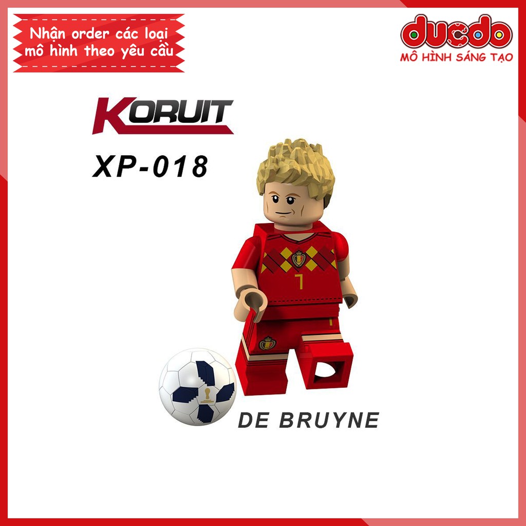 Minifigures các danh thủ bóng đá Messi, Ronaldo, Beckham - Đồ Chơi Lắp Ghép Xếp Hình Mini Mô hình Iron Man Koruit KT1003