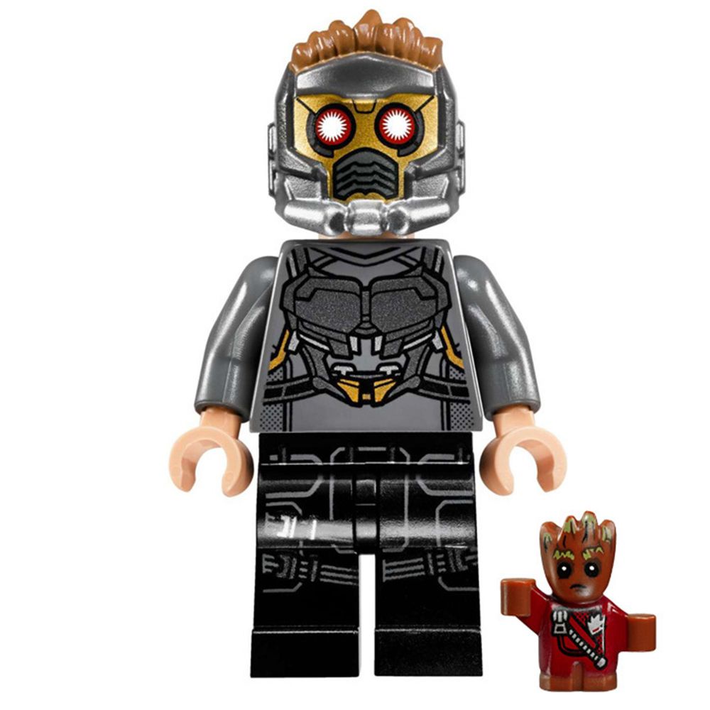 CLEVER Superhero Assembly Model Scorpion Spider Man Rocket Racoon Blue Giant Star-Lord Drax Yondu
