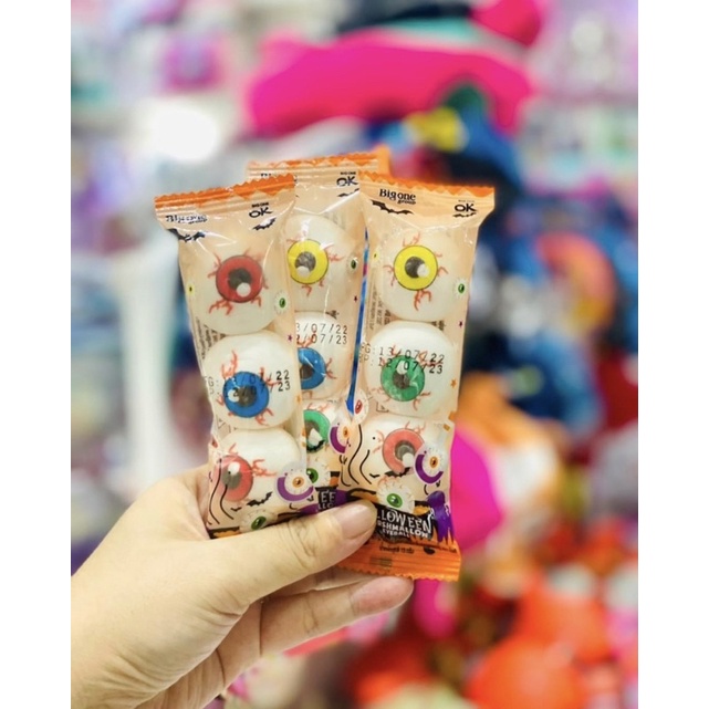 Kẹo Mashmallow con mắt Halloween Thái