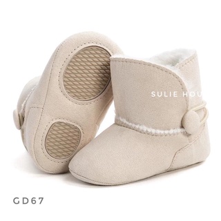 Boot (bốt) da lộn lót lông - GD67