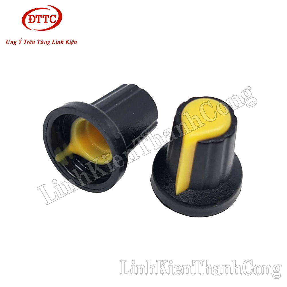 Núm Triết Áp Nhựa Màu Vàng