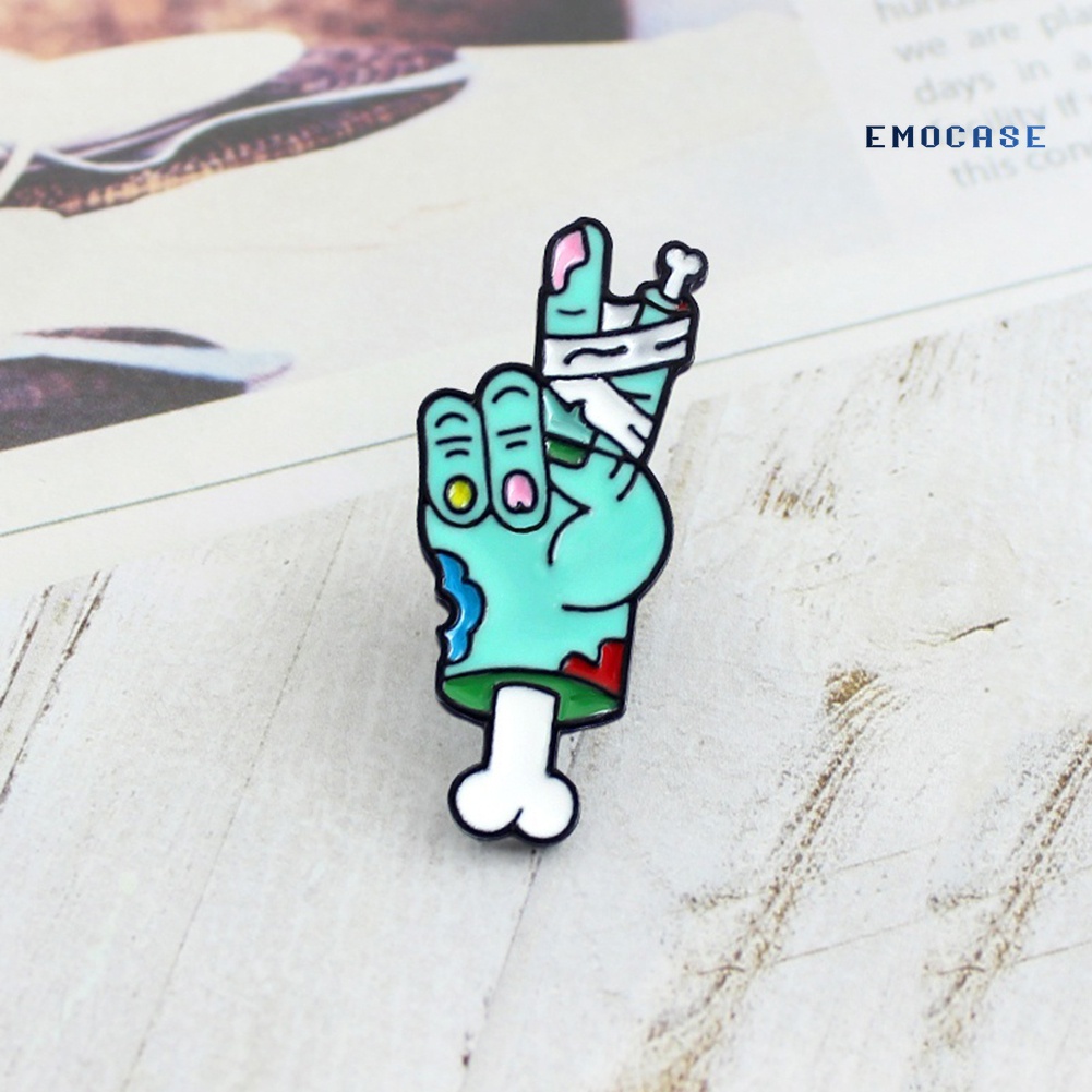 Ghim Cài Áo Hình Bàn Tay Đầu Lâu Độc Đáo