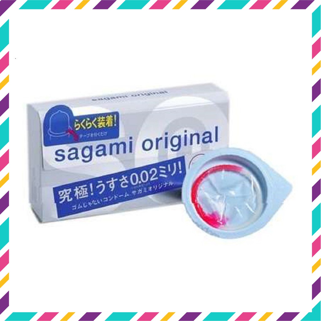 Bao cao su Sagami Original 0.02 mm Quick - Siêu mỏng - Hộp 6 chiếc [Free Ship]