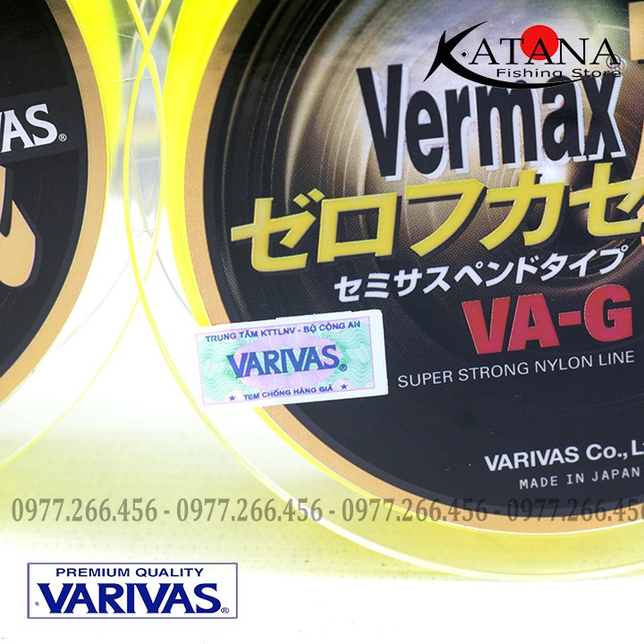 Cước Câu Chính Hãng VARIVAS VERMAX VA-G - màu vàng