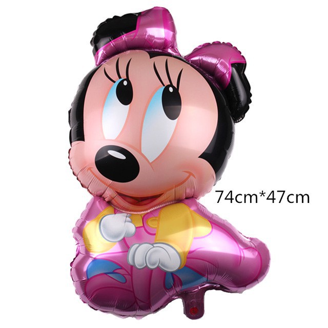 Bong bóng nhôm hình chuột Mickey Minnie trang trí bóng sinh nhật thôi nôi đầy tháng