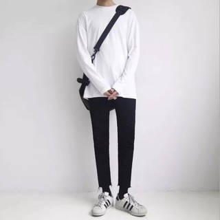 Áo longtee basic chất thun cotton siêu đẹp- A1