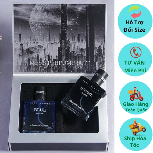 Nước Hoa Nam, Nước Hoa Nam Cao Cấp Chính Hãng Jeanmiss Mùi Thơm Nhẹ Nhàng, Lưu Hương Lâu, Set 2 Chai Nội Địa Trung