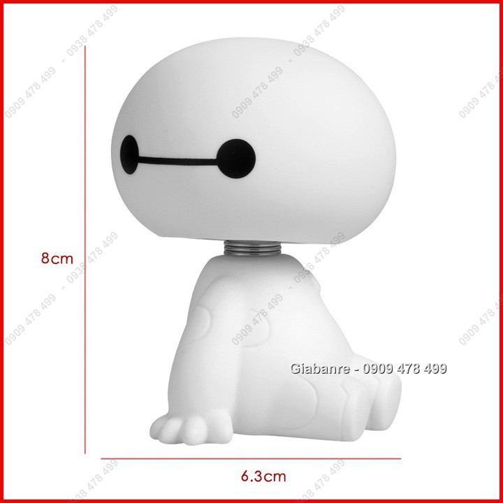 Mô Hình Baymax Big Hero Lúc Lắc Lò Xo Xe Hơi - Mẫu Ngồi - 7886.2