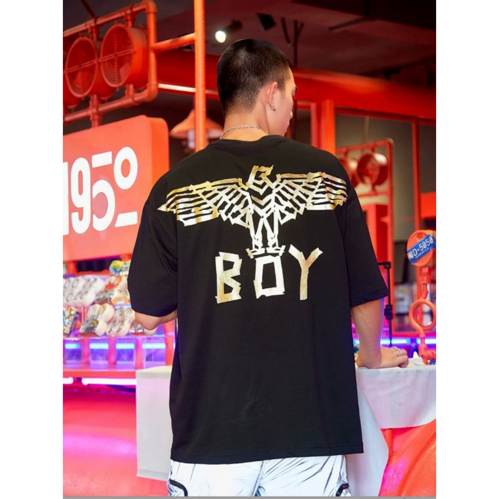 Áo thun Stee Ánh kim Vàng EAGLE BOY Unisex