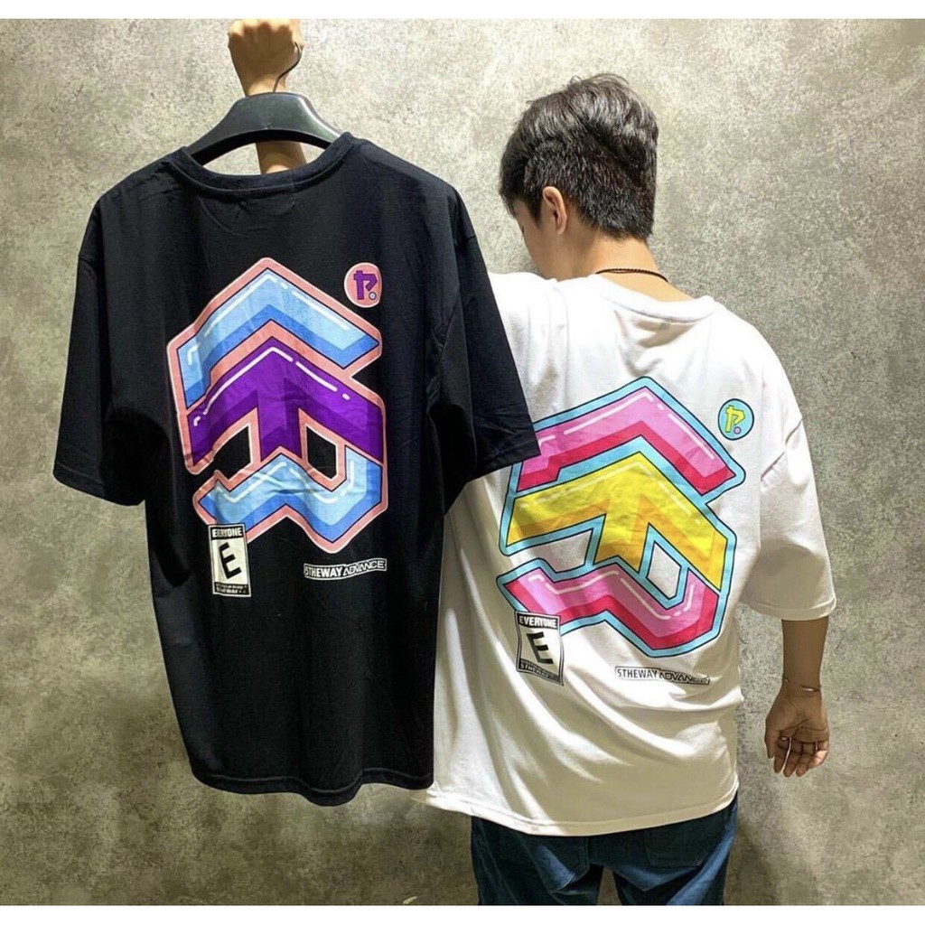 Áo Thun💚𝗙𝗥𝗘𝗘𝗦𝗛𝗜𝗣💚 Tshirt NAM Nữ Màu Đen Chất Vải Cotton Hàng FreesizeDưới 65kg Mặc Vừa( Mũi Tên) | BigBuy360 - bigbuy360.vn