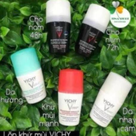 [Chính Hãng] Lăn Khử Mùi VICHY Của Pháp - Ngăn Tiết Mồ Hôi Nách, Khử Mùi Hôi Nách Hiệu Quả