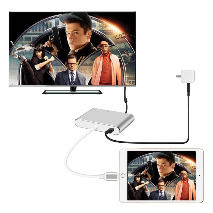 Apple Dây Cáp Chuyển Đổi Cổng Lightning Sang Hdmi Vga & Audio Cho Iphone