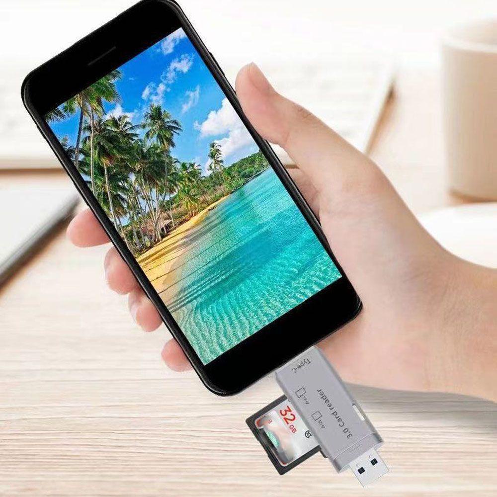 Đầu Đọc Thẻ Nhớ Usb 3.0 Type C Tốc Độ Cao Chuyên Dụng Cho Máy Tính