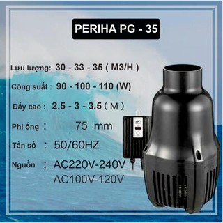 Máy bơm nước hồ cá periha pg 35 cao cấp, công suất mạnh , tiết kiệm điện, bh uy tín bởi fish mart. hàng nhập khẩu 2020