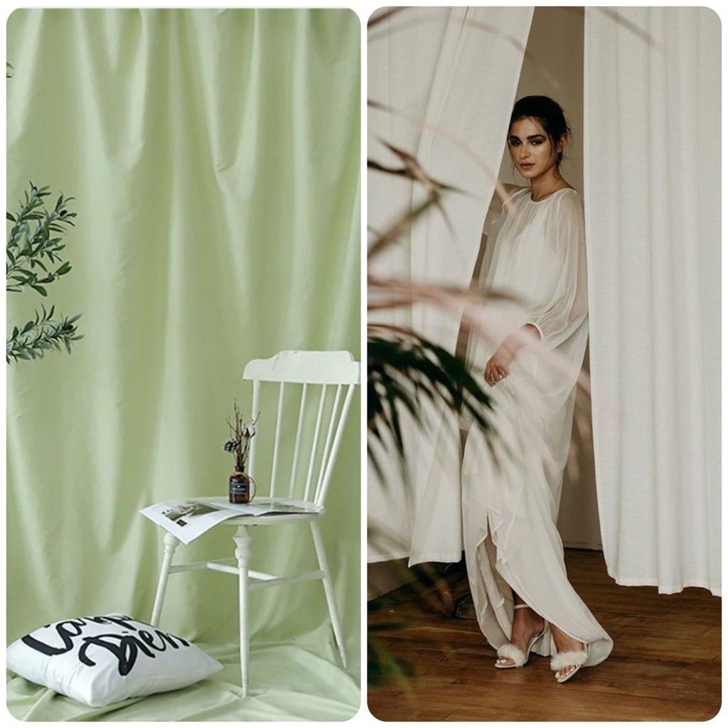 (4M)[MỀM-RŨ] PHÔNG NỀN VẢI KHỔ LỚN livestream chụp ảnh lookbook màu trơn. vải nền trang trí chụp ảnh toàn thân nhiều màu