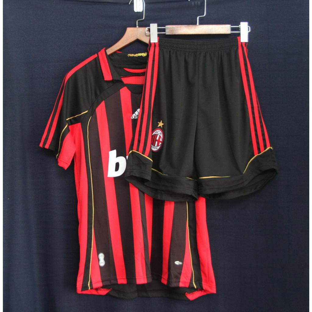 Bộ quần áo AC Milan 2007 classic new retro sân nhà