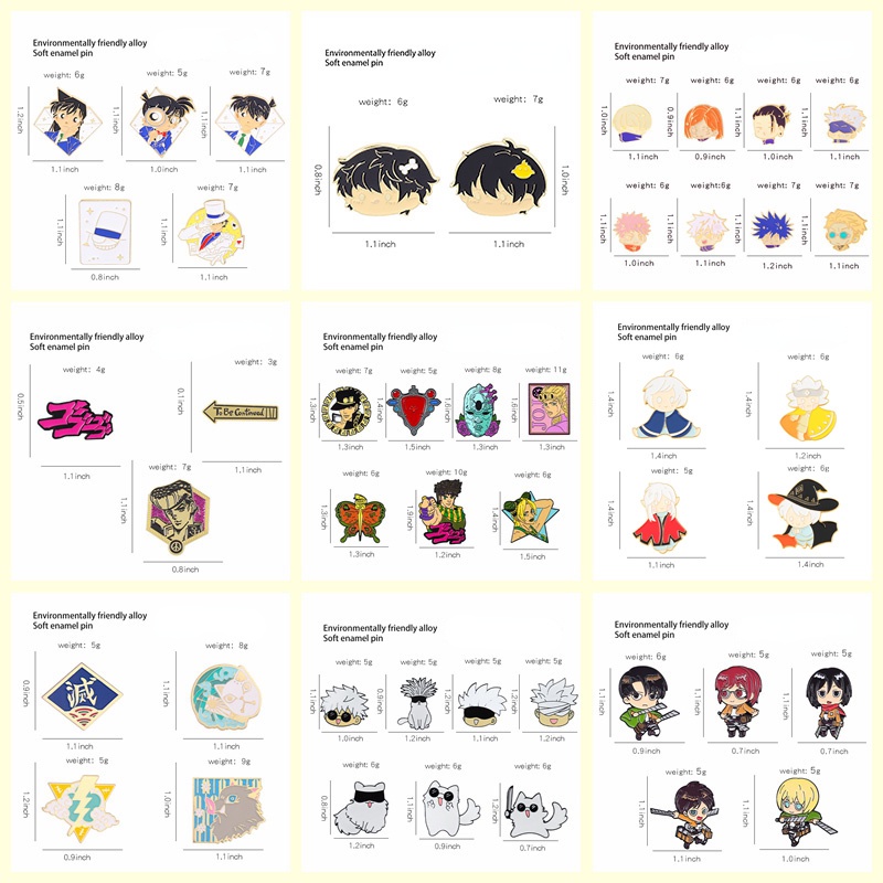 Huy Hiệu Cài Áo Họa Tiết Hoạt Hình Demon Slayer Độc Đáo