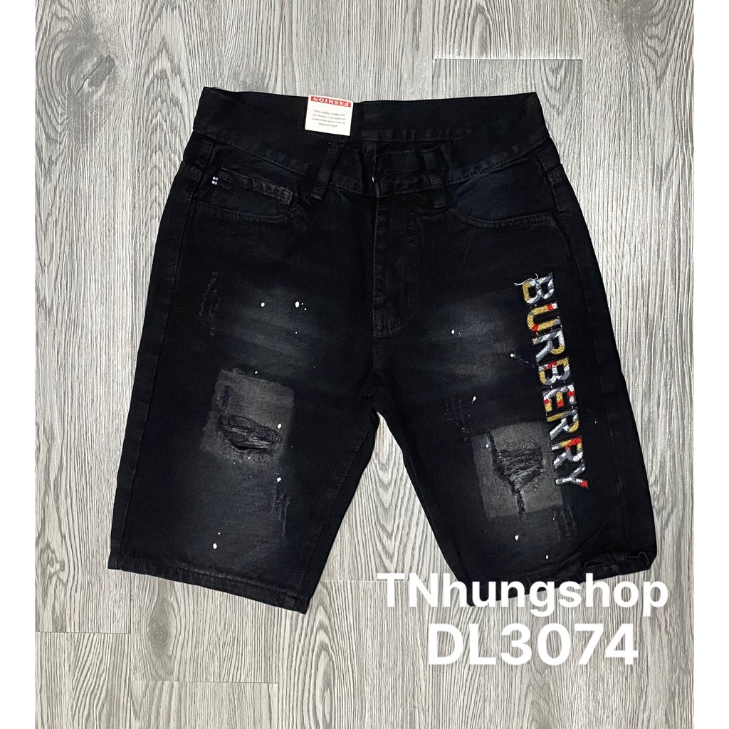 Sỉ quần short jean nam thêu chữ cao cấp mã DL3074 tnhung