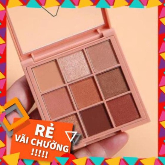 ( quynh123 ) Bảng Phấn Mắt 9 Ô CoolBarbie Tông Cam Đất CB22