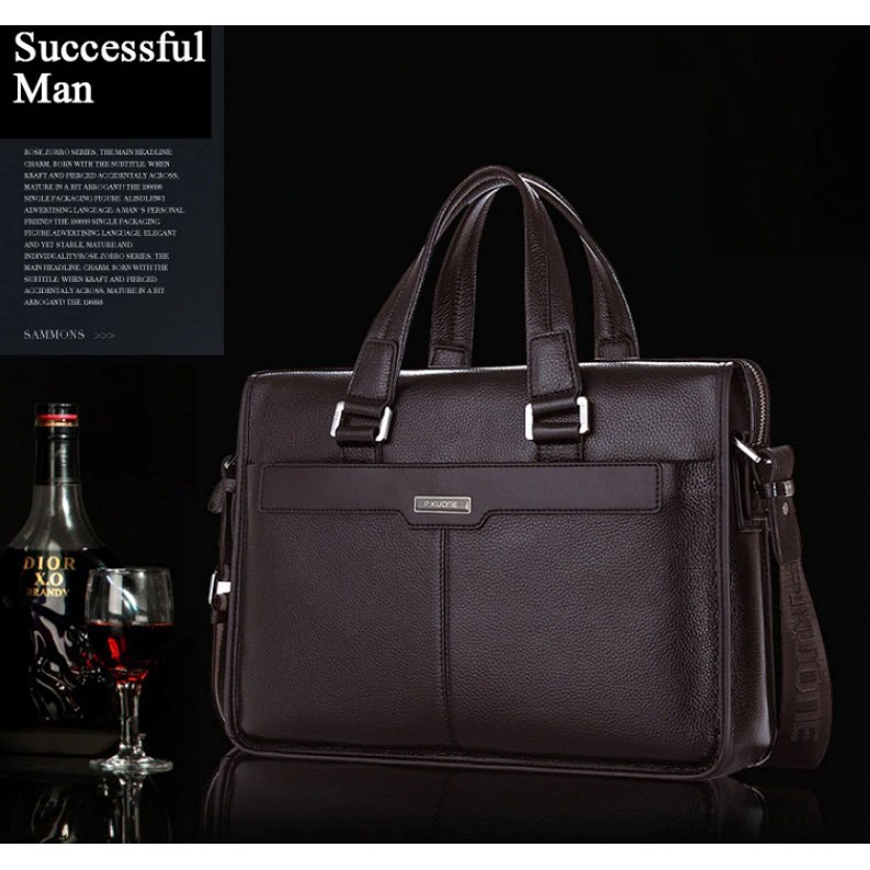 cặp da thật P.KUONE 001 chính hãng 🔆😉 | BigBuy360 - bigbuy360.vn