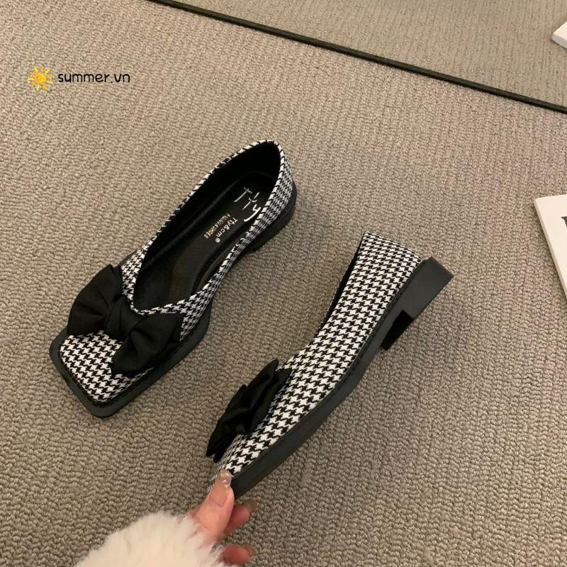 Giày Búp Bê Đế Bệt 2022 Thiết Kế Mới Thời Trang Mùa Xuân Theo Phong Cách Pháp Cho Nữ