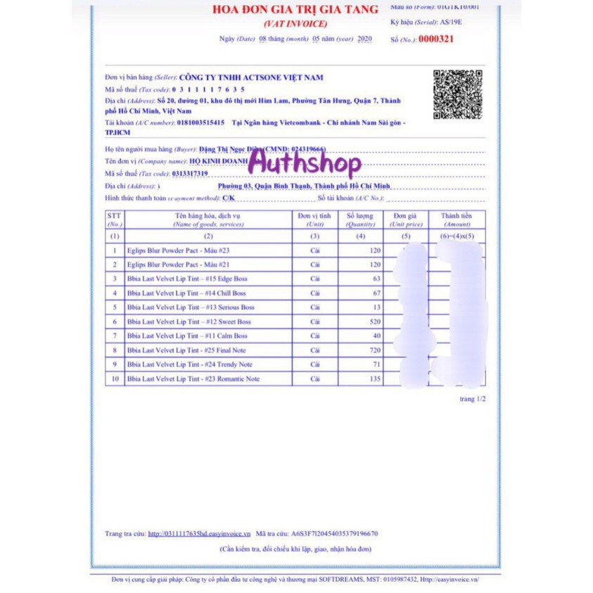 Son kem lì BBIA Last Velvet Lip Tint Version 5 Màu 25 | Thế Giới Skin Care