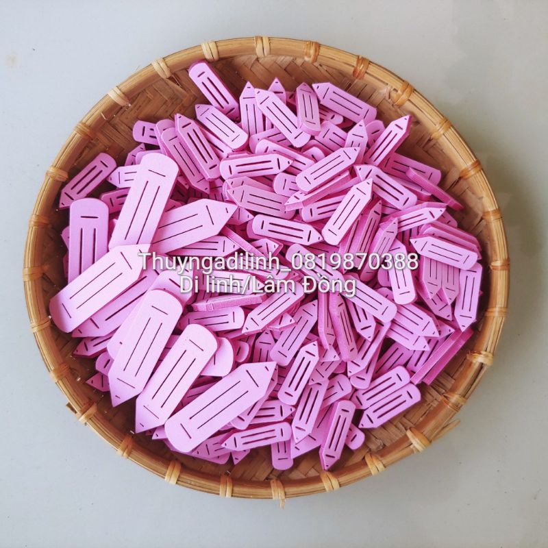 Lô tô toán hình bút chì mút xốp 5ly mầm non
